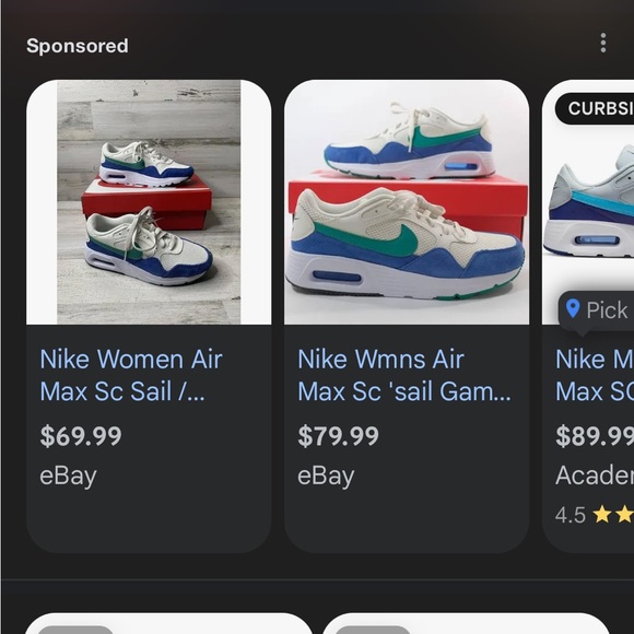 Green and Royal Air Max Nikes - Picture 11 of 11